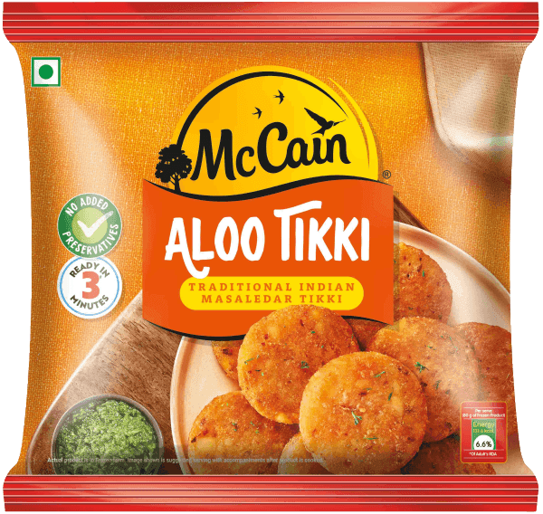 McCain Aloo Tikki Burger Patty Foodservice Pack