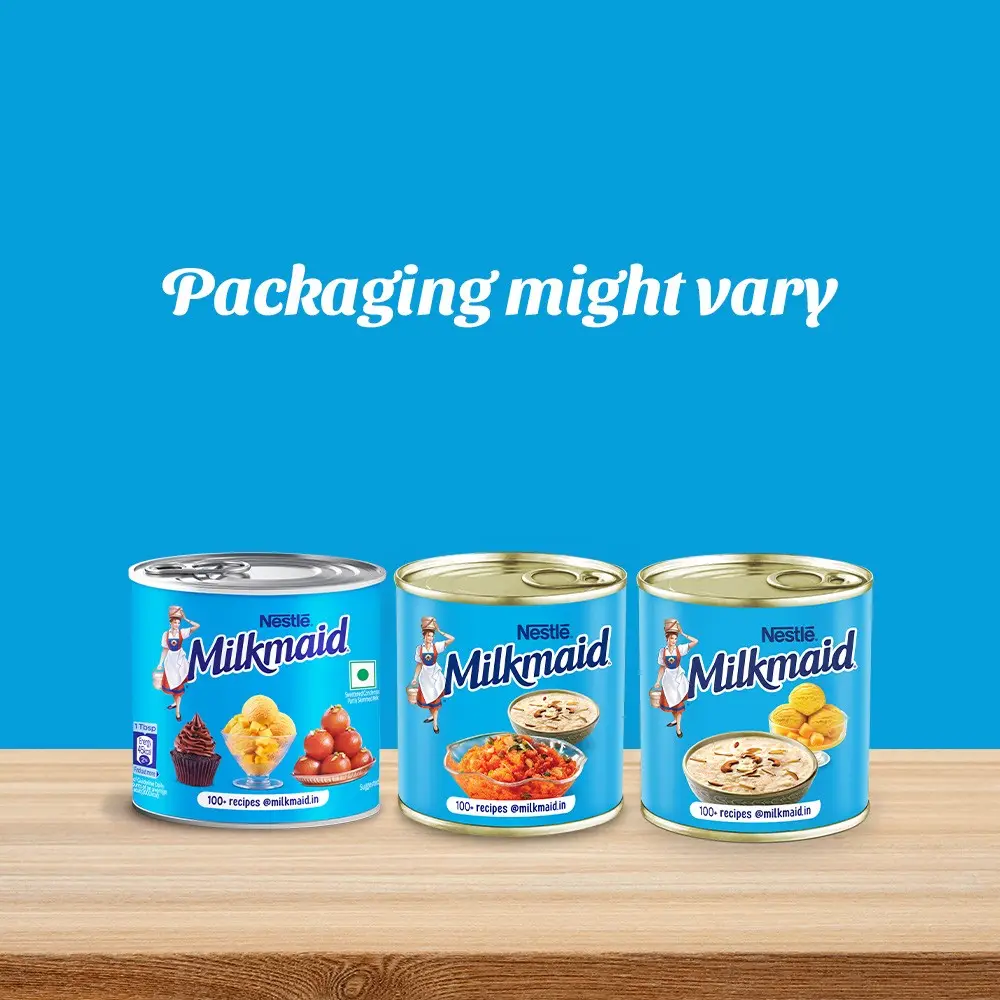 Nestlé Milkmaid Sweetened Condensed Milk Tin for Desserts